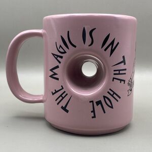 Voodoo Doughnut HOLE Pink The Magic Coffee Mug Portland Oregon Flagship Cup